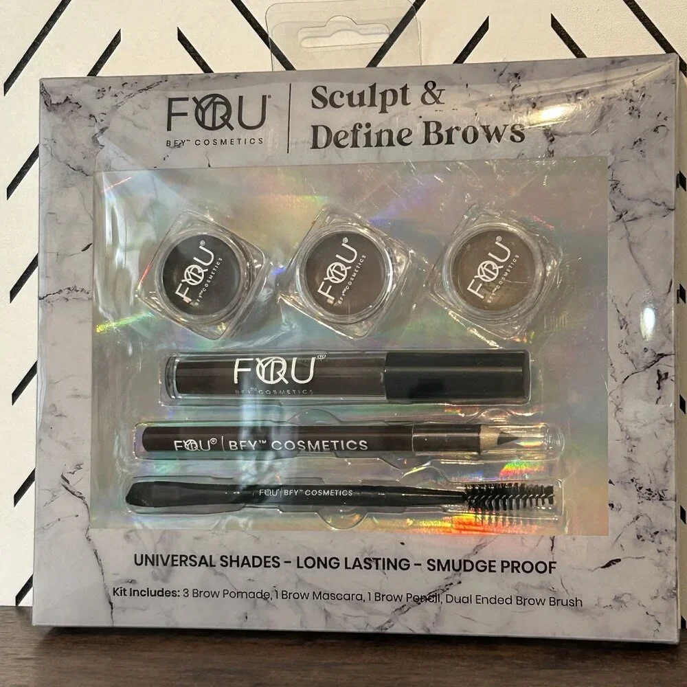 BFY Cosmetics Sculpt Define Brows Kit Universal Shades Long Lasting Smudge-Proof